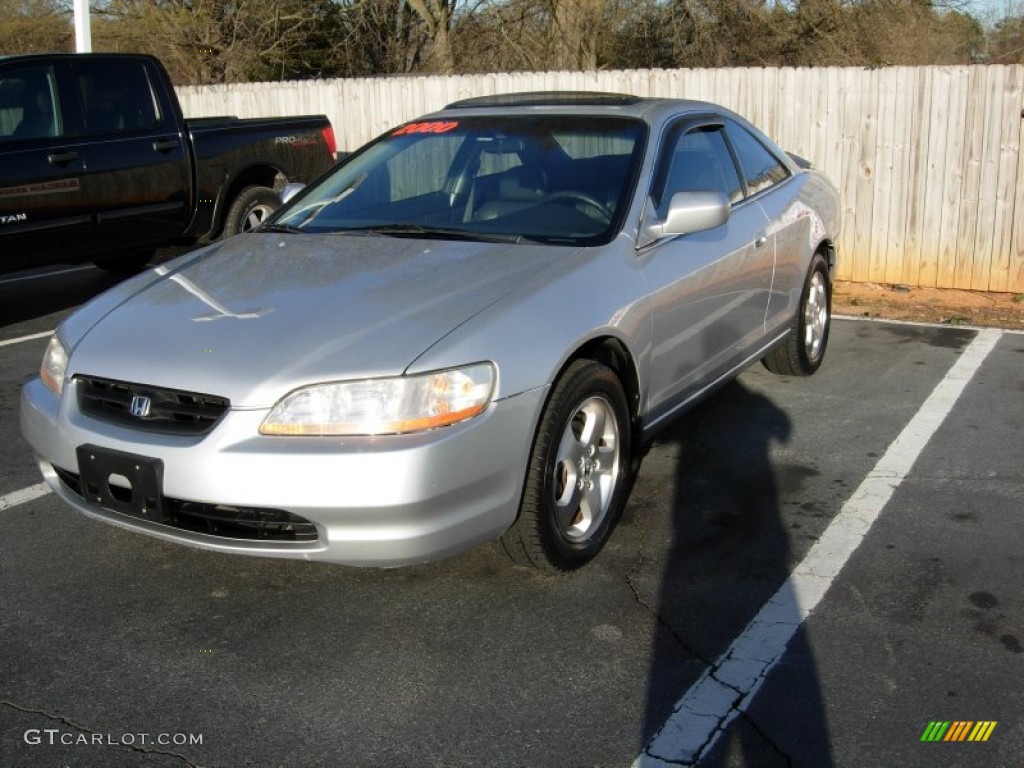 2000 Accord EX V6 Coupe - Satin Silver Metallic / Charcoal photo #1