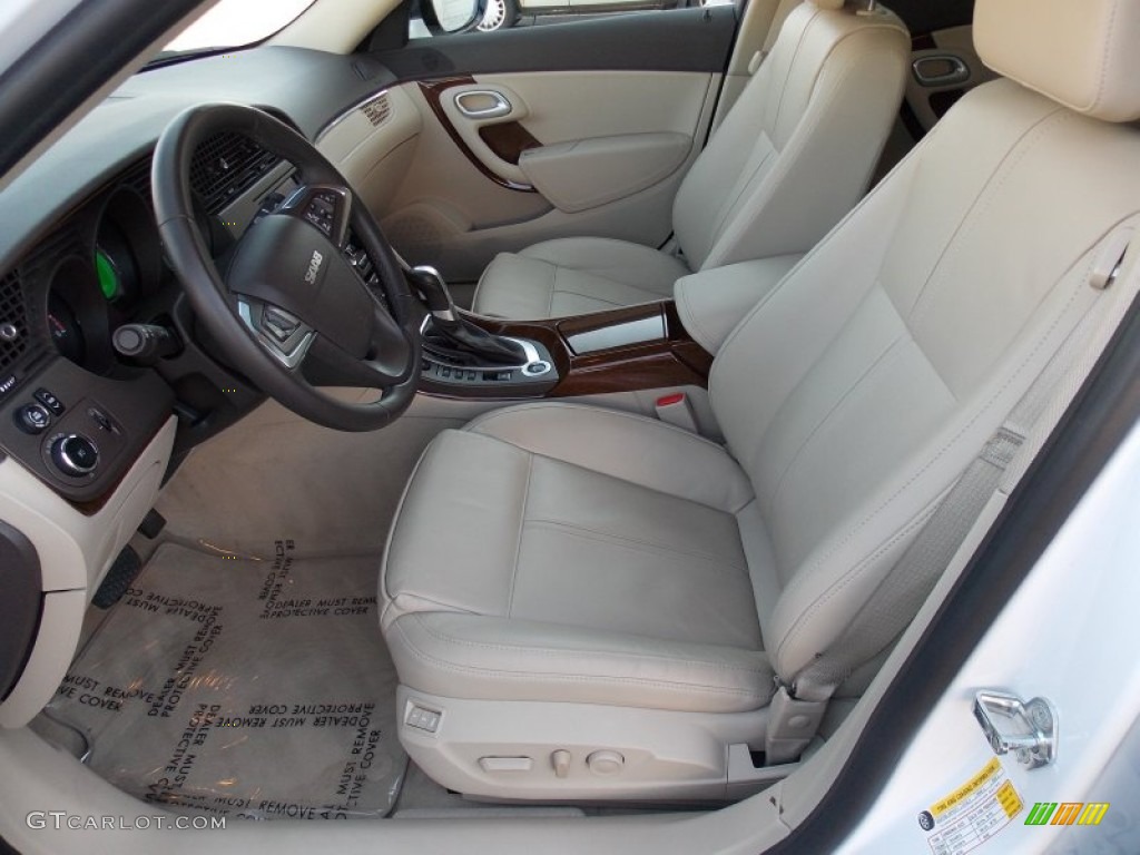 Parchment Interior 2011 Saab 9-5 Turbo6 XWD Sedan Photo #79438391