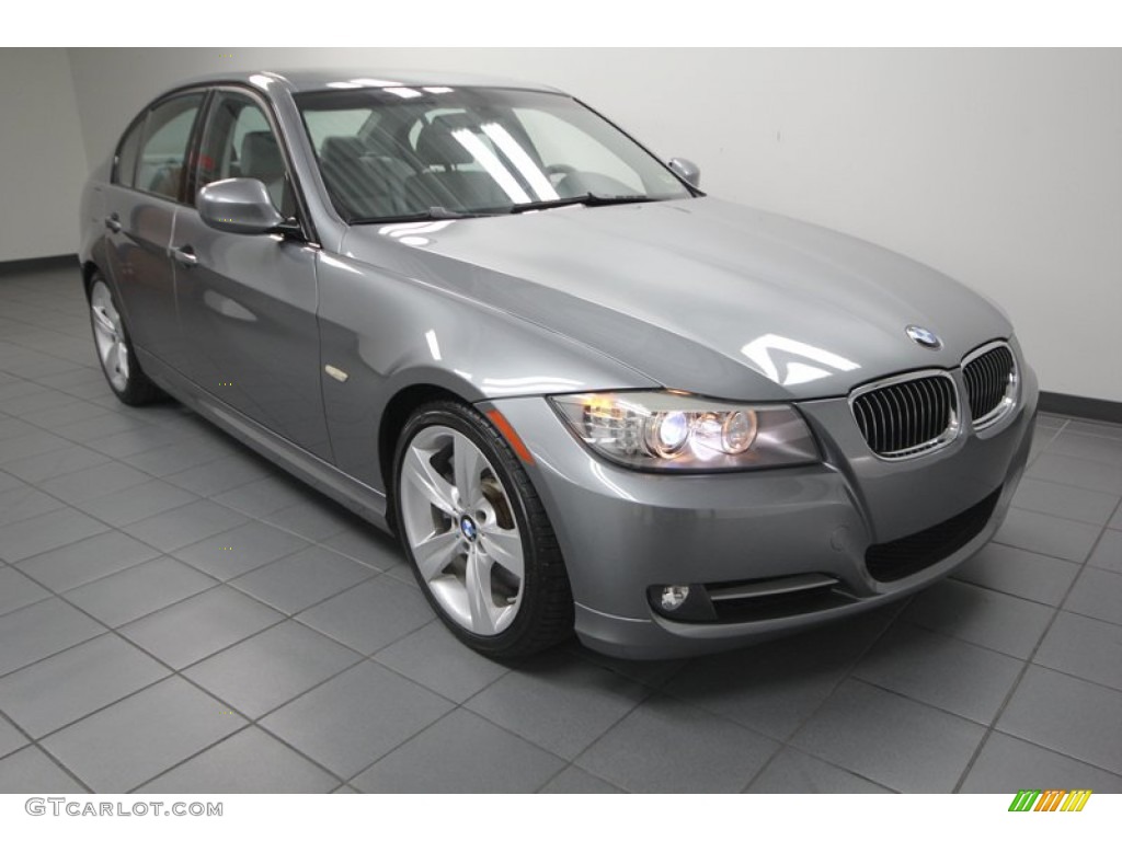 2009 3 Series 335i Sedan - Space Grey Metallic / Grey photo #1