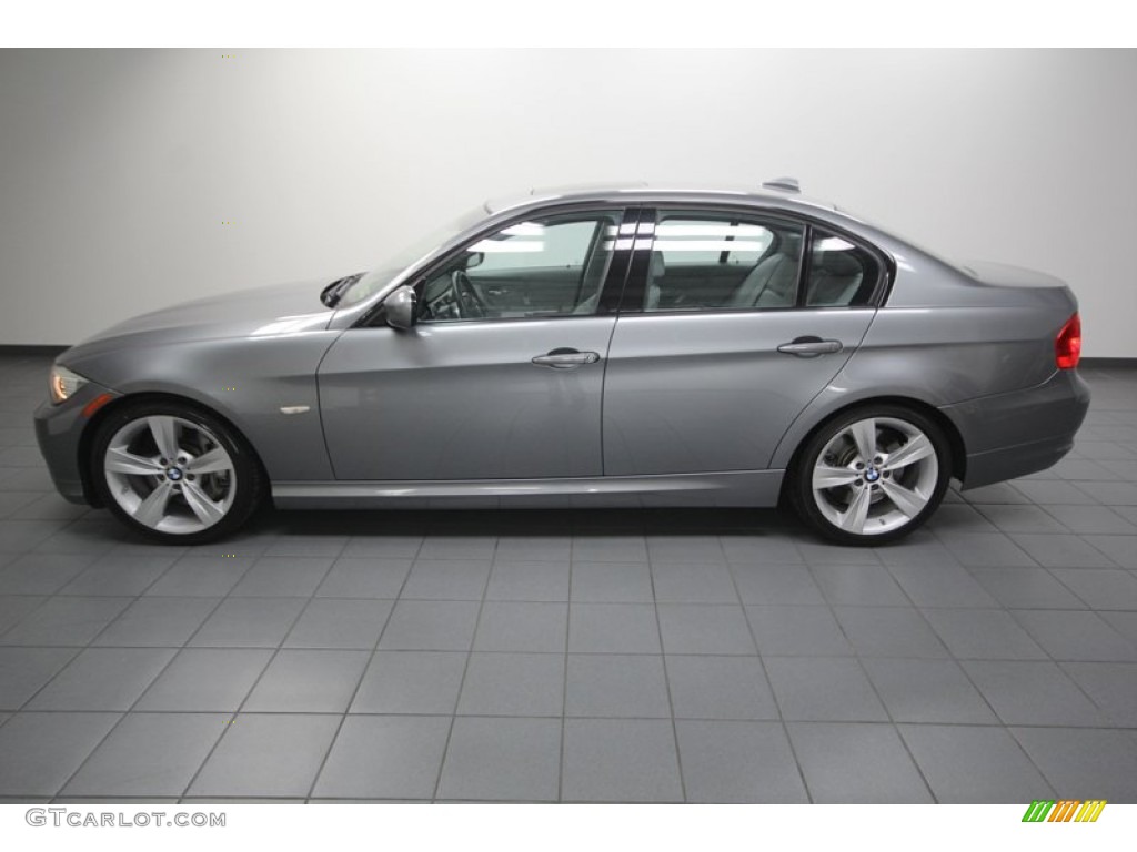 2009 3 Series 335i Sedan - Space Grey Metallic / Grey photo #2