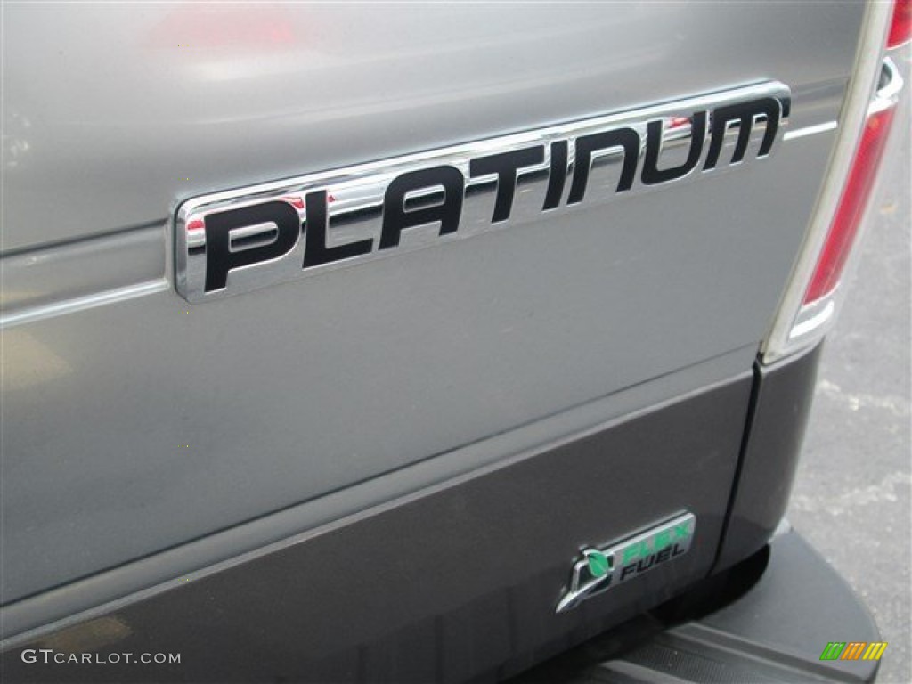 2010 F150 Platinum SuperCrew - Sterling Grey Metallic / Medium Stone Leather/Sienna Brown photo #8
