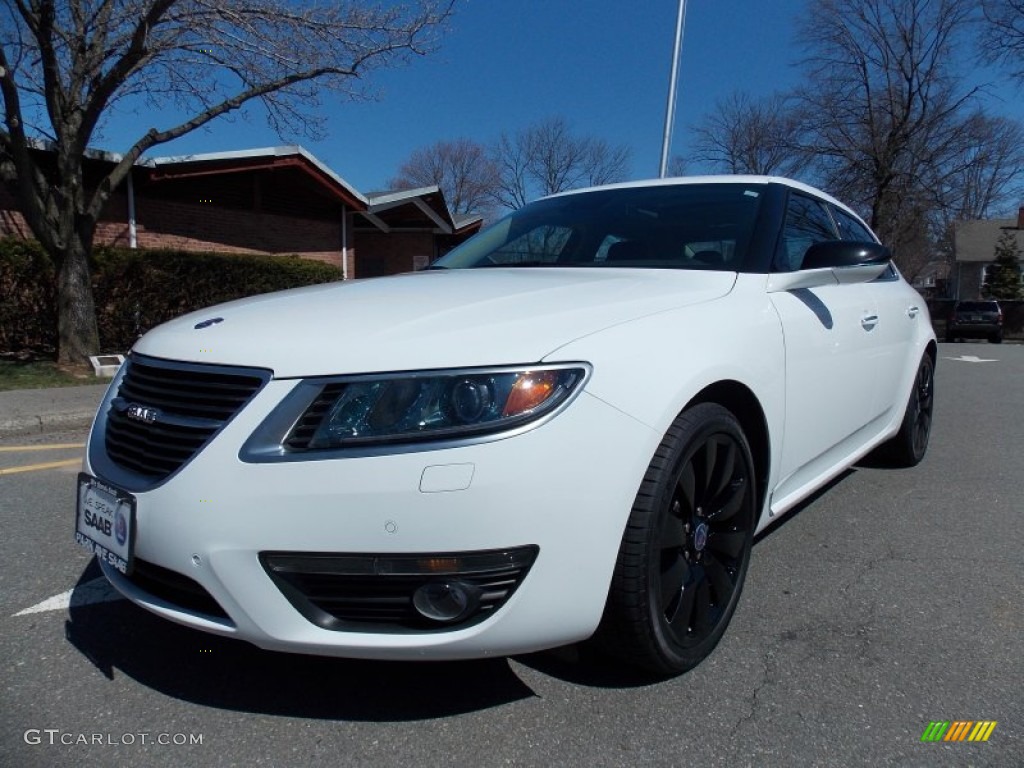 2011 9-5 Turbo4 Premium Sedan - Arctic White / Jet Black photo #1