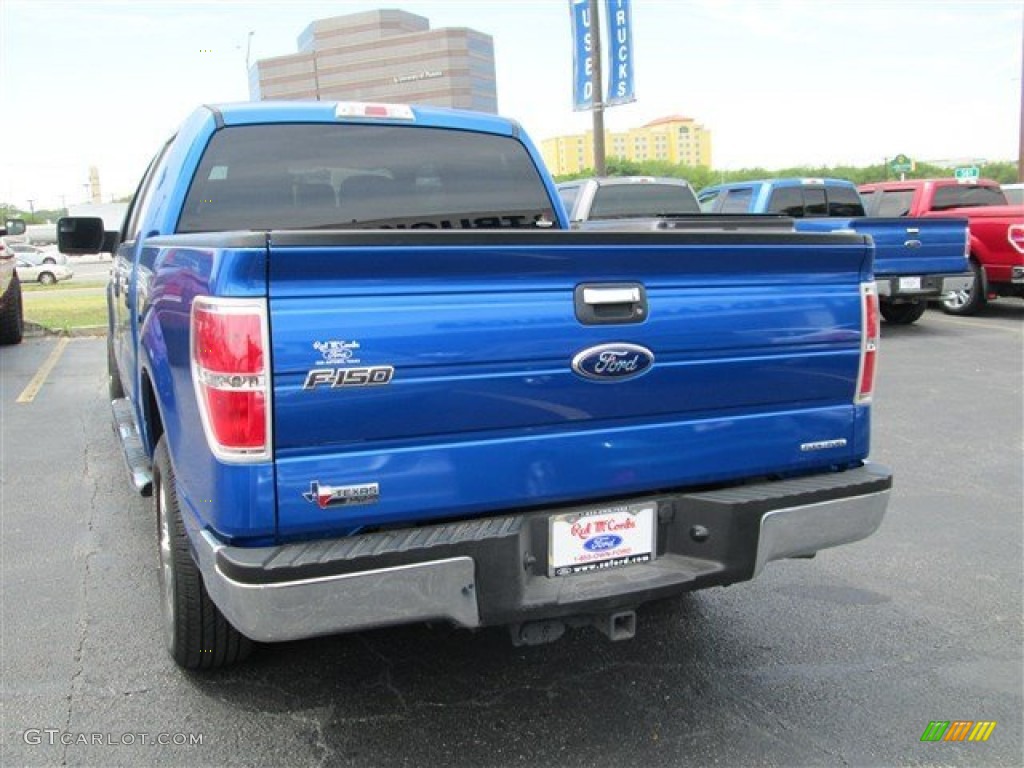 2011 F150 XLT SuperCrew - Blue Flame Metallic / Steel Gray photo #7