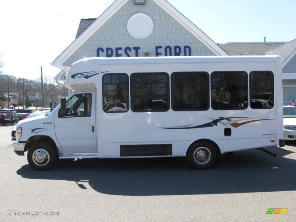 2013 E Series Cutaway E350 Commercial Passenger Bus - Oxford White / Medium Flint photo #4