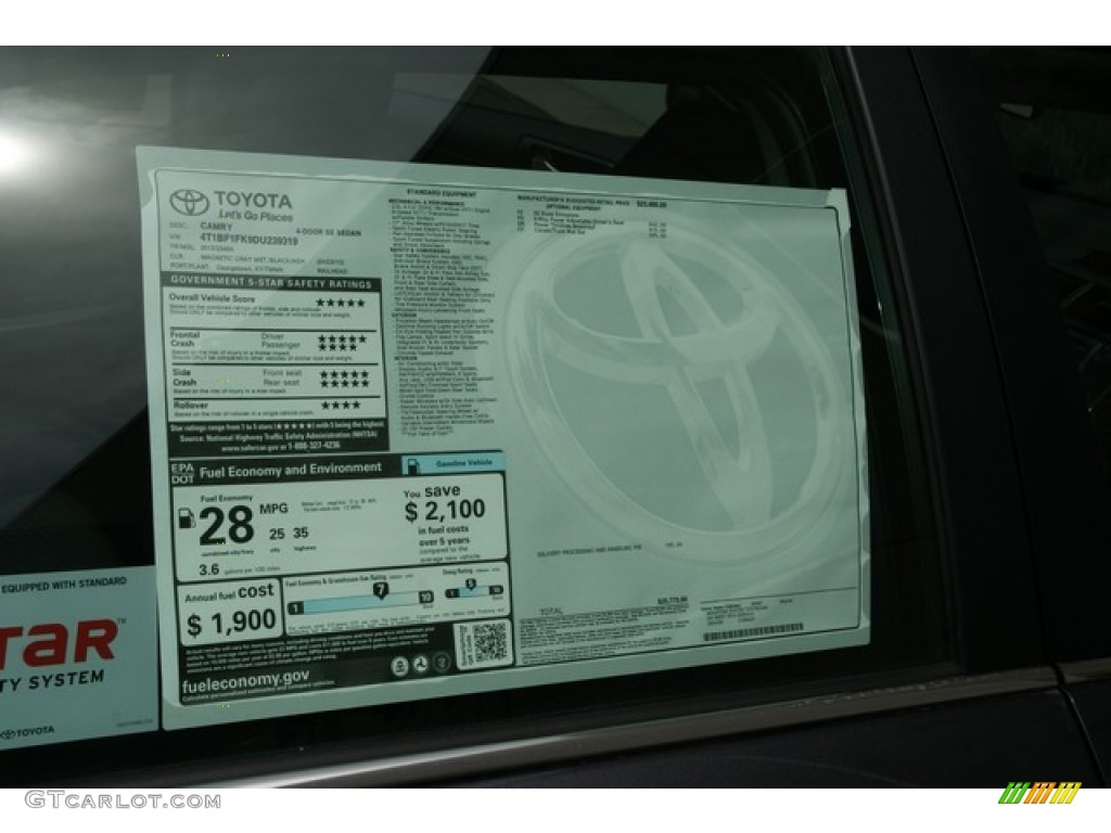 2013 Camry SE - Magnetic Gray Metallic / Black/Ash photo #10