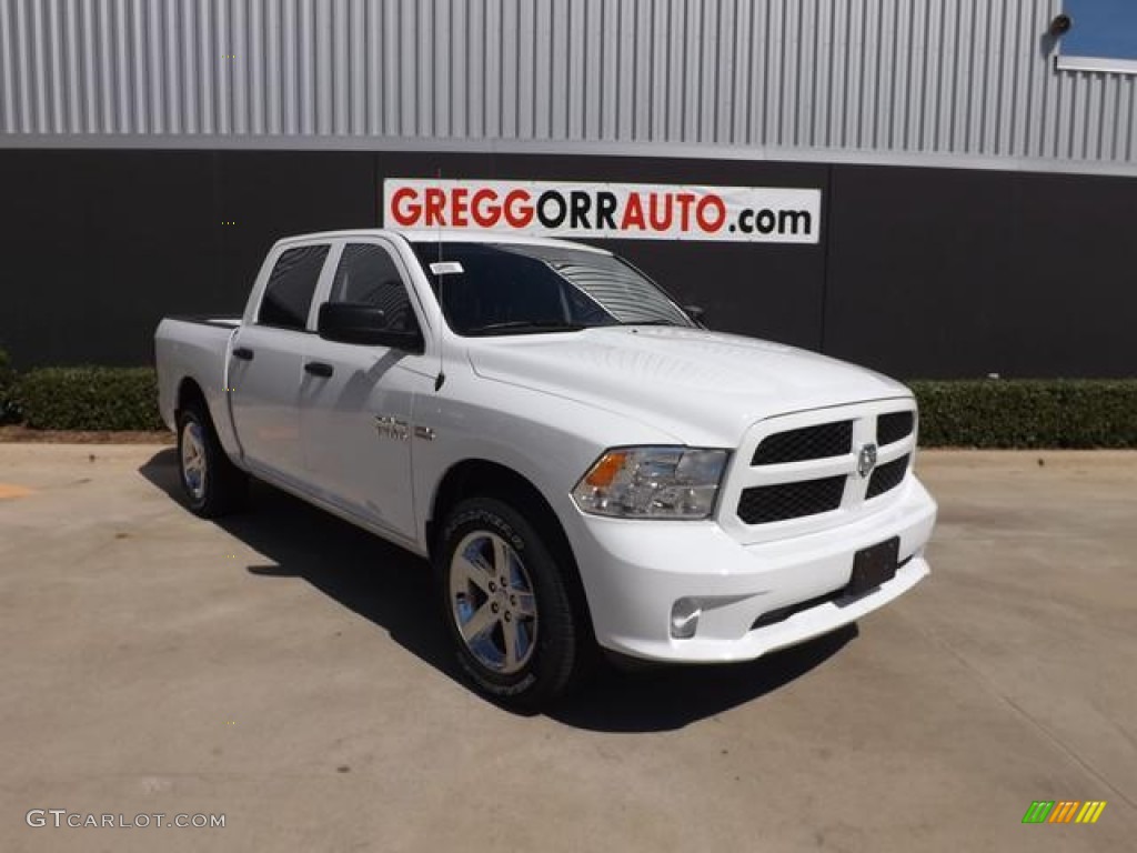 2013 1500 Express Crew Cab - Bright White / Black/Diesel Gray photo #1