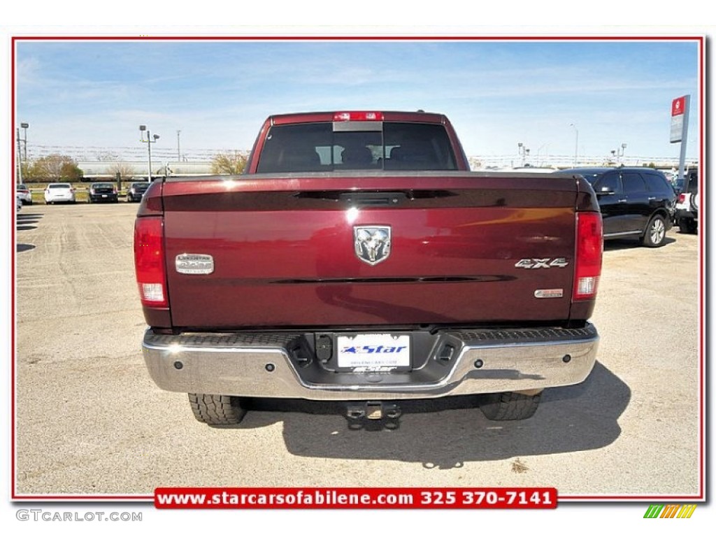 2012 Ram 2500 HD Laramie Longhorn Mega Cab 4x4 - Deep Molten Red Pearl / Light Pebble Beige/Bark Brown photo #8