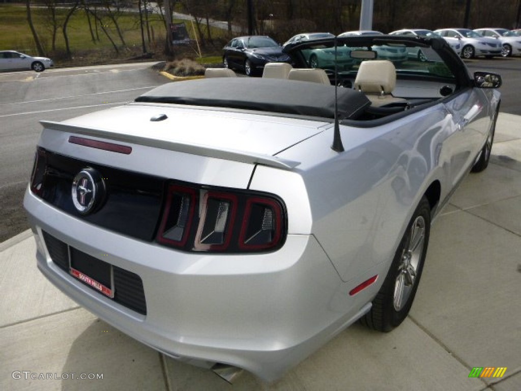 2013 Mustang V6 Premium Convertible - Ingot Silver Metallic / Stone photo #5