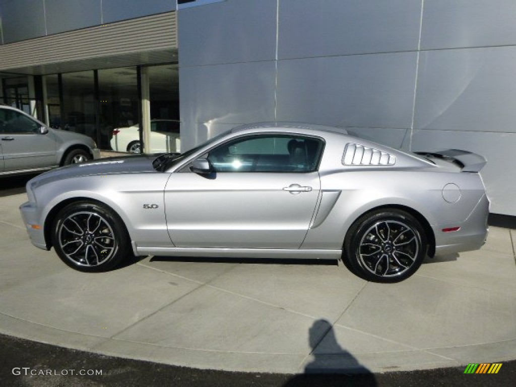 2013 Mustang GT Premium Coupe - Ingot Silver Metallic / Charcoal Black photo #2