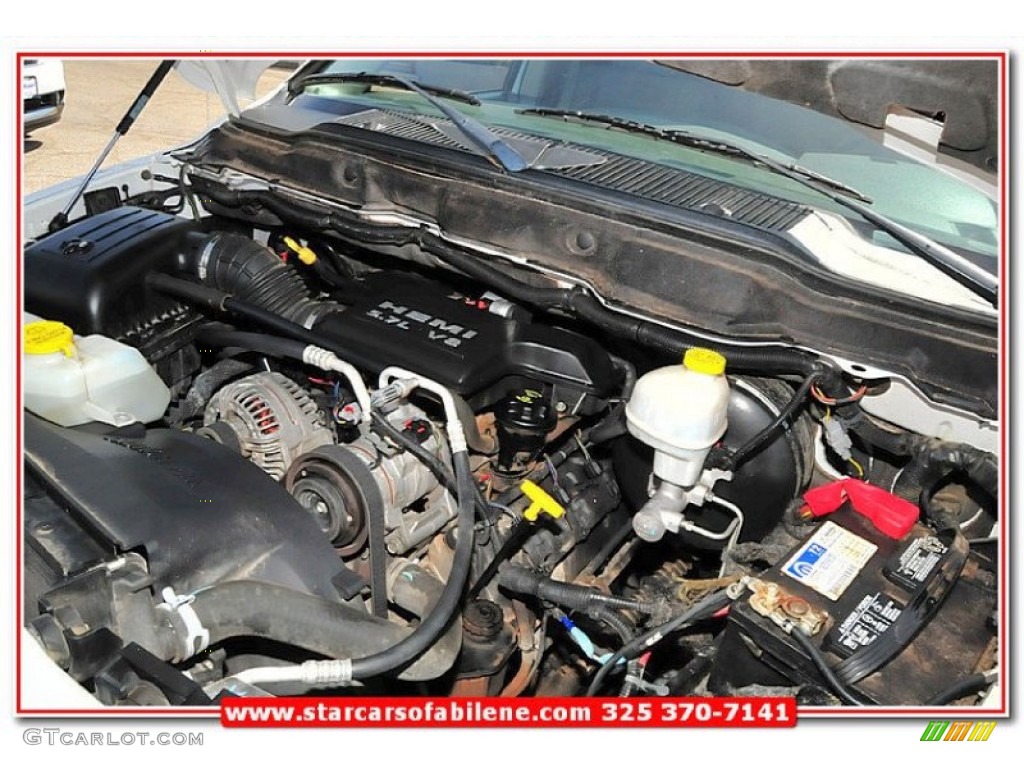 2007 Ram 1500 SLT Quad Cab - Bright White / Medium Slate Gray photo #32