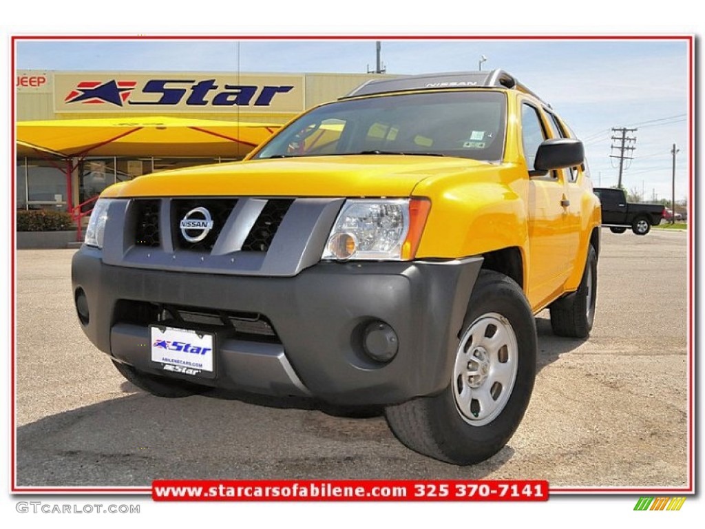 2007 Xterra X - Solar Yellow / Steel/Graphite photo #1