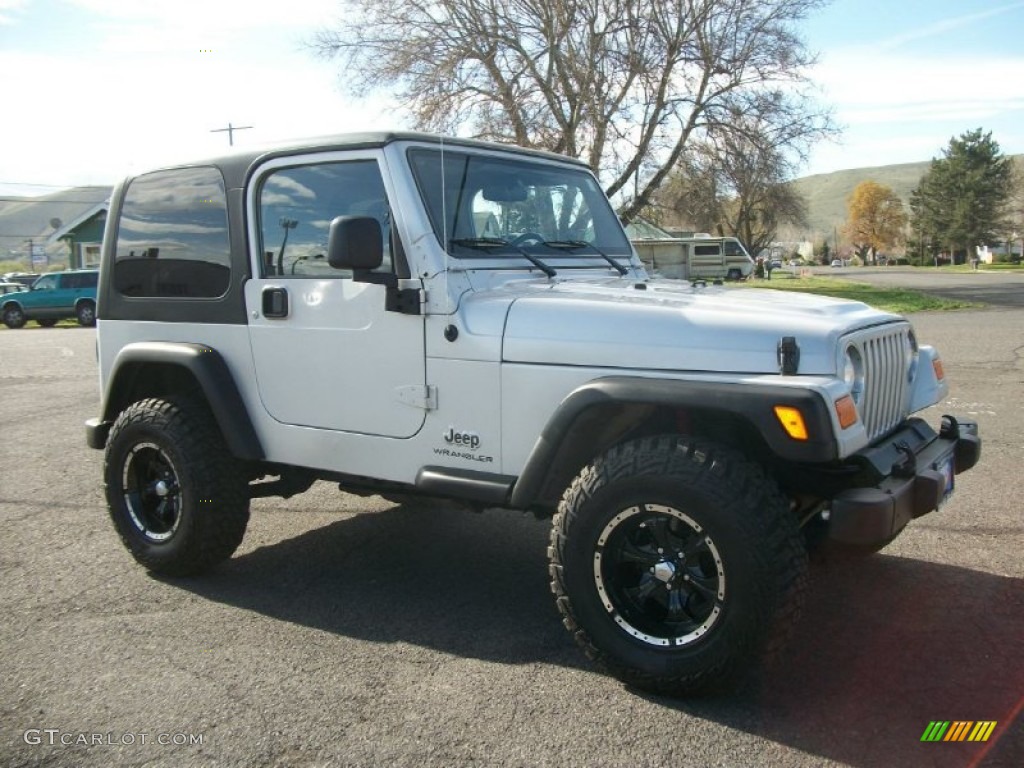 Bright Silver Metallic Jeep Wrangler