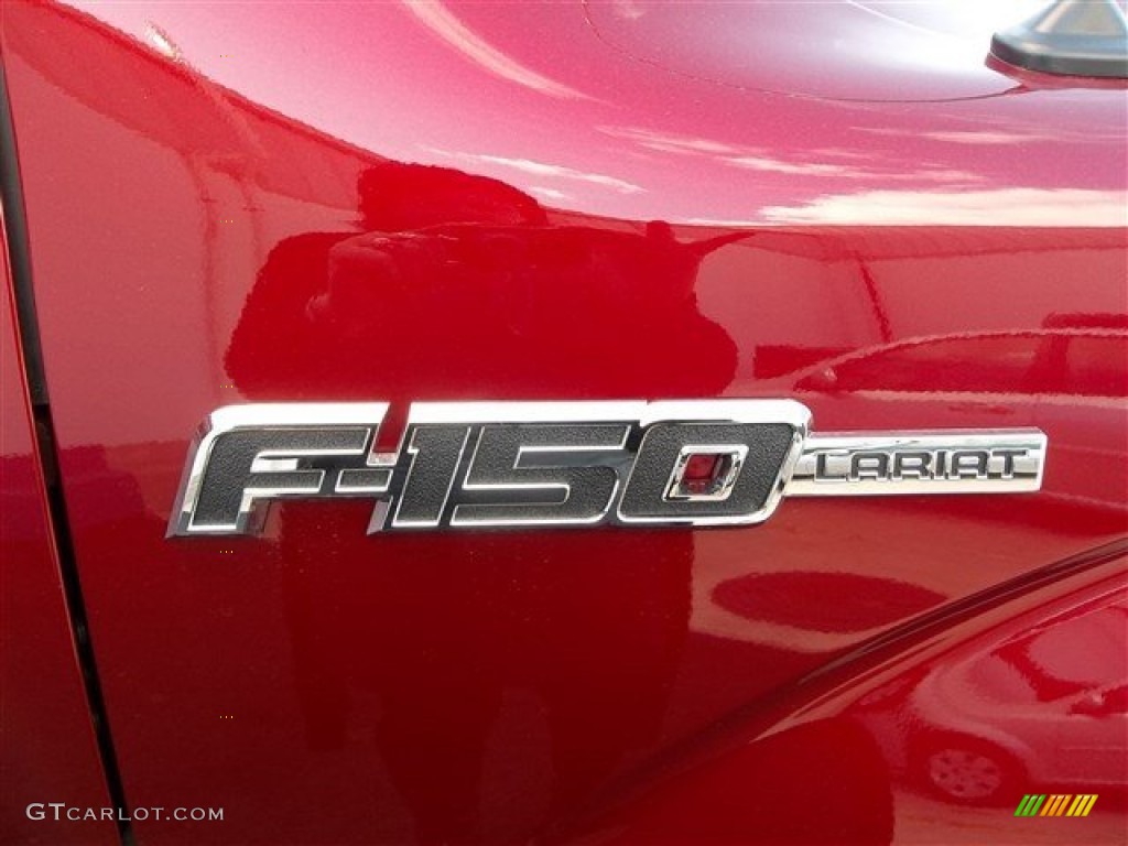2013 F150 Lariat SuperCrew 4x4 - Ruby Red Metallic / Adobe photo #12