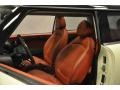 2010 Mini Cooper Lounge Redwood Leather Interior Front Seat Photo