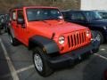 2013 Rock Lobster Red Jeep Wrangler Unlimited Sport 4x4  photo #4