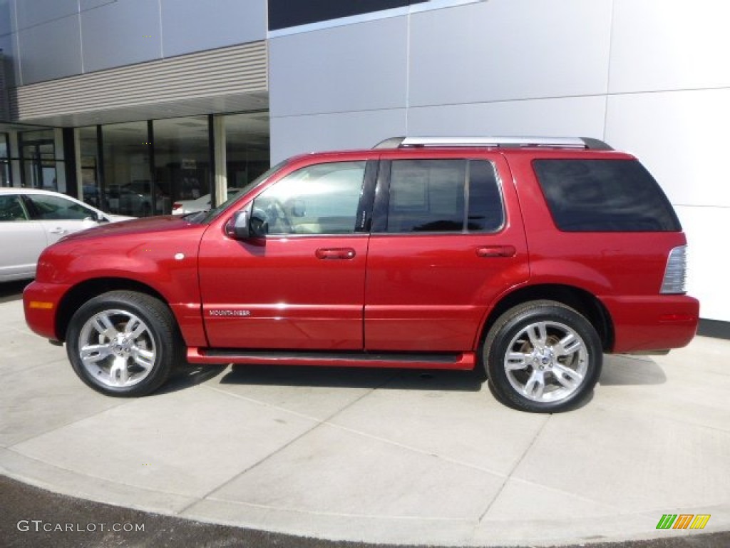 2009 Mountaineer Premier AWD - Sangria Red Metallic / Camel/Sand photo #2