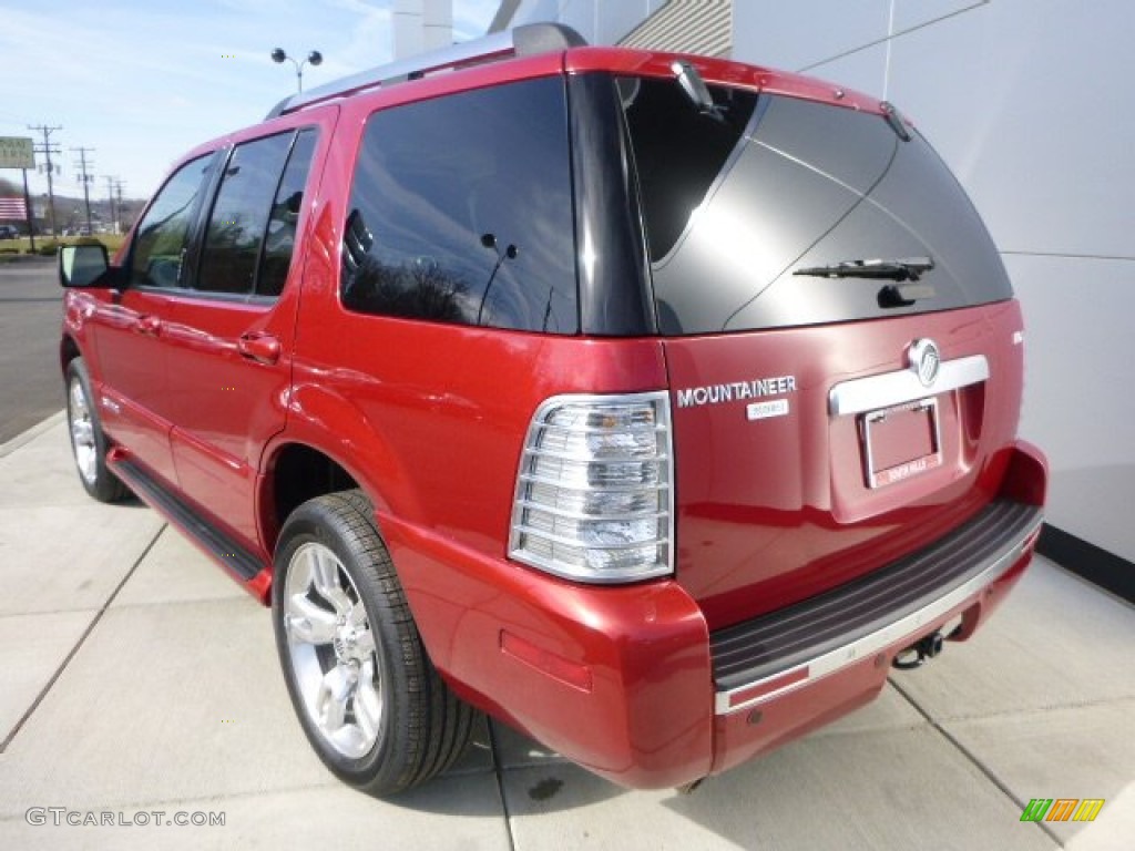 2009 Mountaineer Premier AWD - Sangria Red Metallic / Camel/Sand photo #3