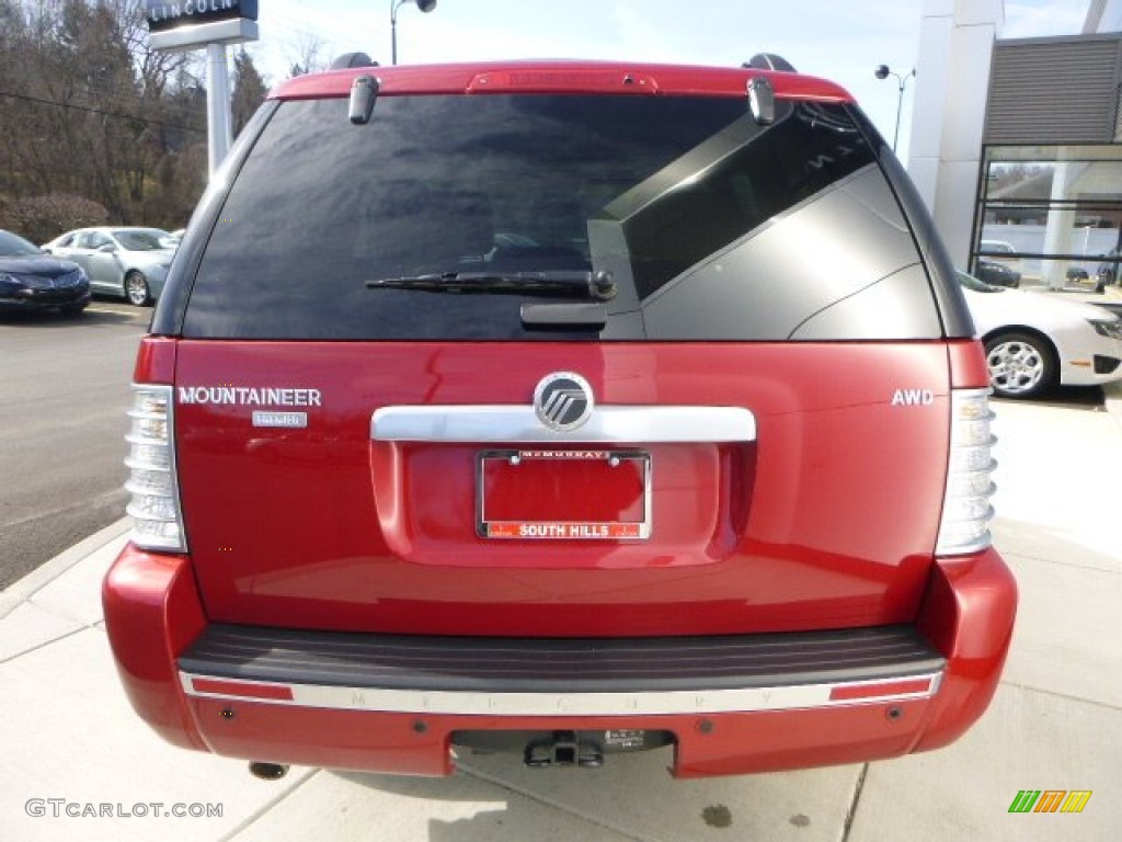 2009 Mountaineer Premier AWD - Sangria Red Metallic / Camel/Sand photo #4