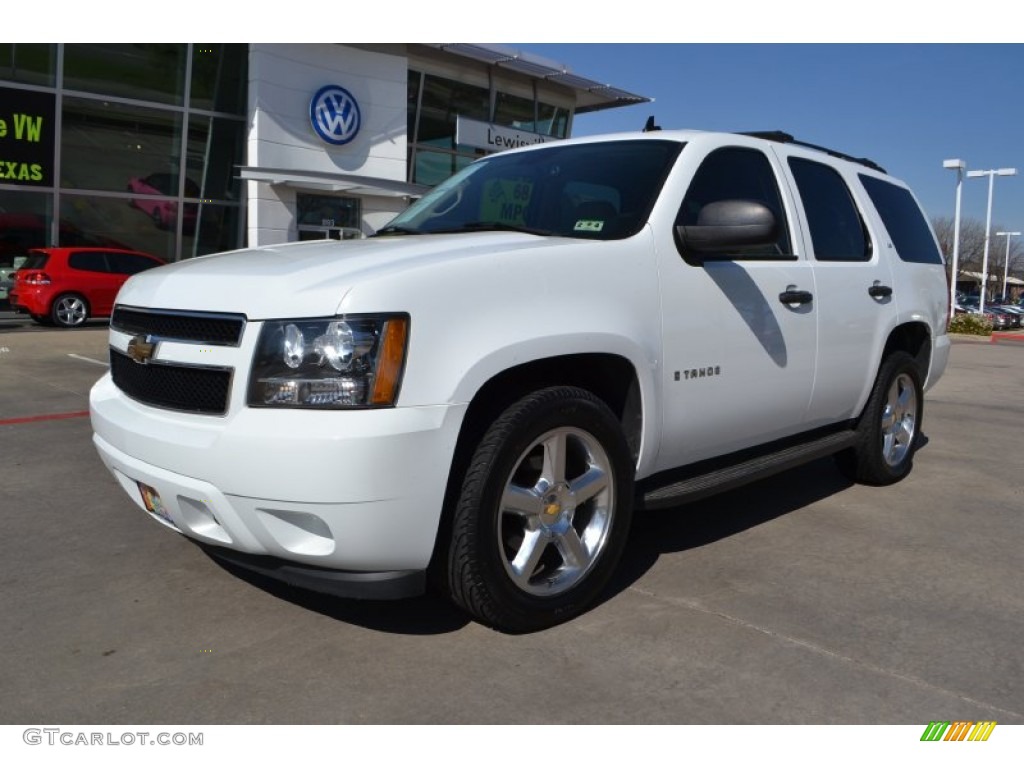 2007 Tahoe LS - Summit White / Light Cashmere/Ebony photo #1