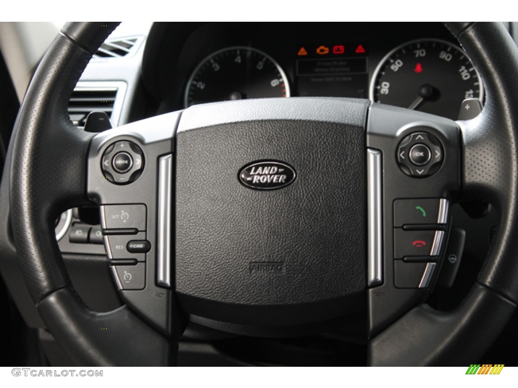 2011 Land Rover Range Rover Sport GT Limited Edition Ebony/Ebony Steering Wheel Photo #79451174