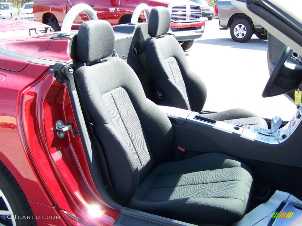 Dark Slate Gray Interior 2007 Chrysler Crossfire SE Roadster Photo #7945190