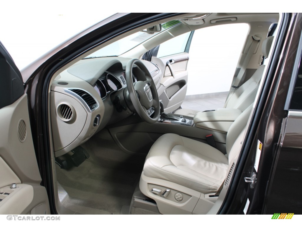 Cardamom Beige Interior 2010 Audi Q7 3.6 Premium Plus quattro Photo #79452419