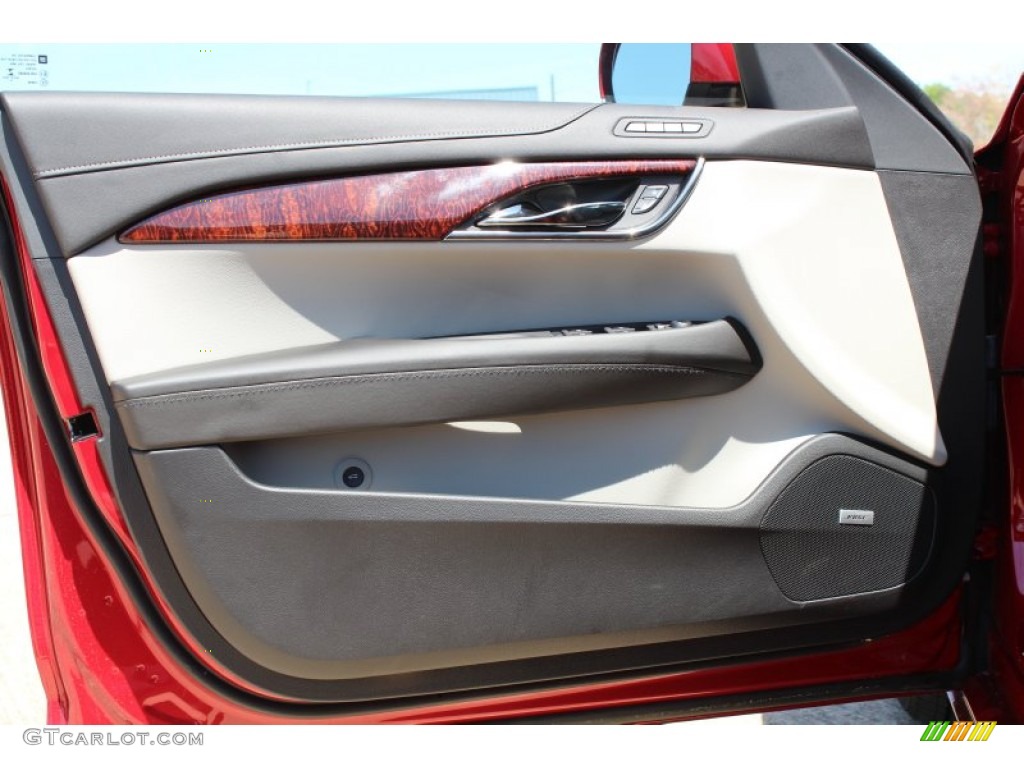 2013 Cadillac ATS 2.0L Turbo Luxury Light Platinum/Jet Black Accents Door Panel Photo #79452963