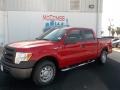 2013 Vermillion Red Ford F150 XL SuperCrew  photo #2