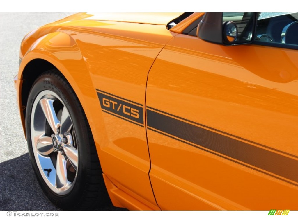 2008 Mustang GT/CS California Special Coupe - Grabber Orange / Dark Charcoal/Medium Parchment photo #12