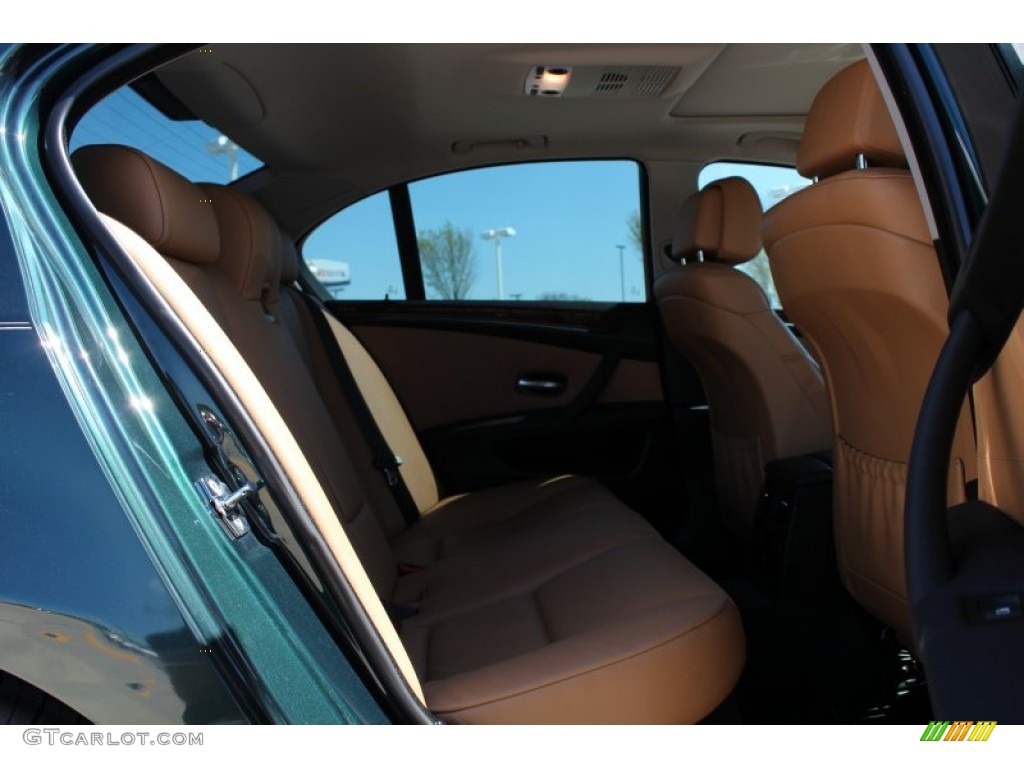 2008 5 Series 528i Sedan - Deep Green Metallic / Natural Brown photo #21