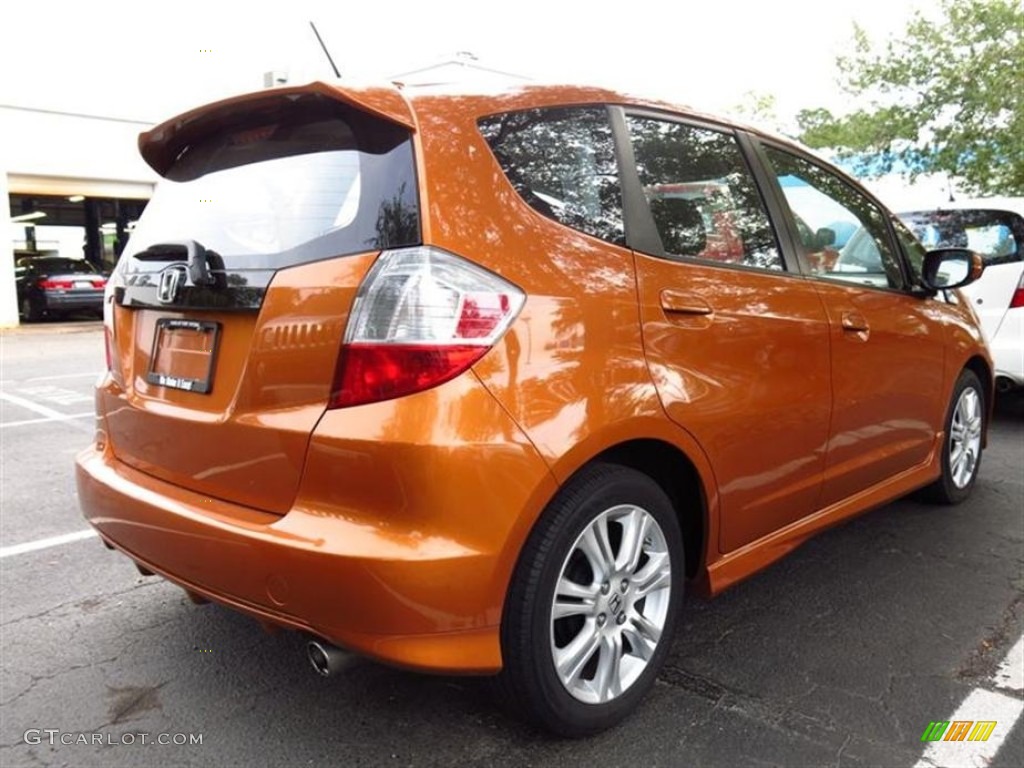 2010 Fit Sport - Orange Revolution Metallic / Sport Black photo #3