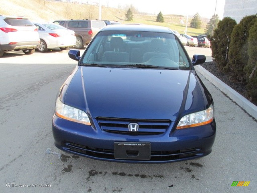 2002 Accord LX Sedan - Eternal Blue Pearl / Quartz Gray photo #4