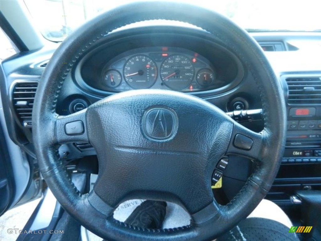 2001 Acura Integra LS Coupe Graphite Steering Wheel Photo #79455911