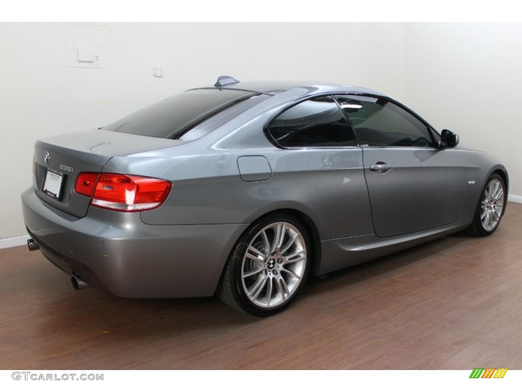 2010 3 Series 335i Coupe - Space Gray Metallic / Black photo #3