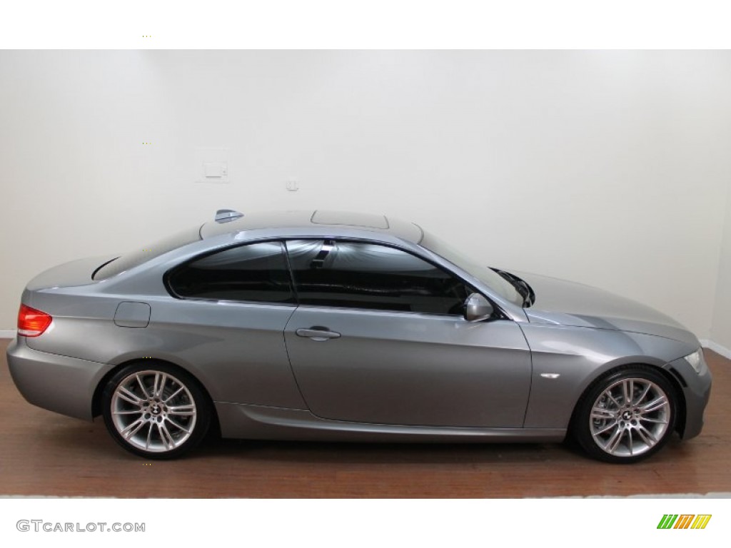 2010 3 Series 335i Coupe - Space Gray Metallic / Black photo #5