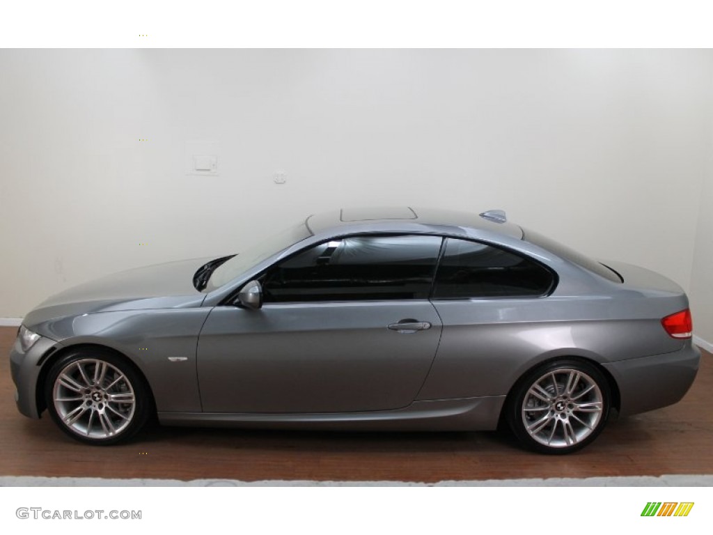 2010 3 Series 335i Coupe - Space Gray Metallic / Black photo #6