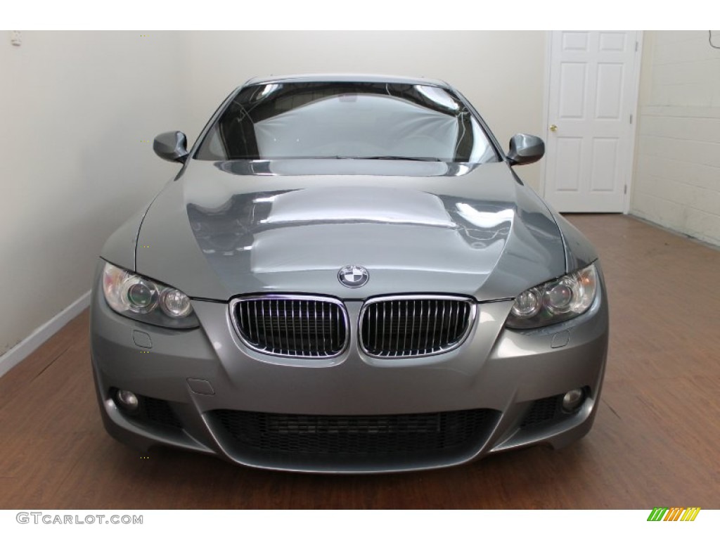 2010 3 Series 335i Coupe - Space Gray Metallic / Black photo #7
