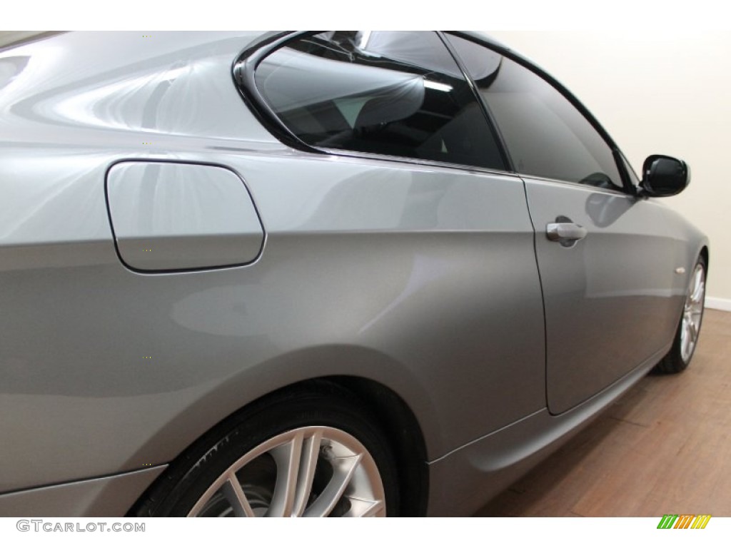 2010 3 Series 335i Coupe - Space Gray Metallic / Black photo #10
