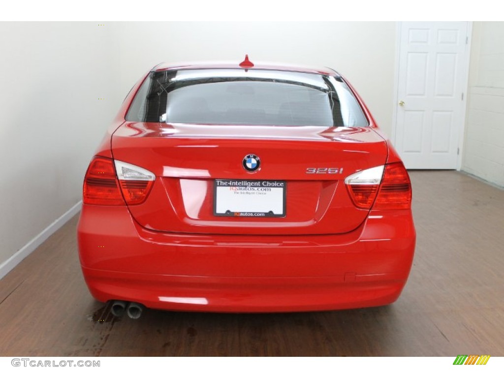 2006 3 Series 325i Sedan - Electric Red / Black photo #8