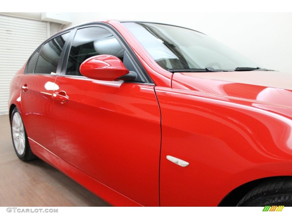 2006 3 Series 325i Sedan - Electric Red / Black photo #11