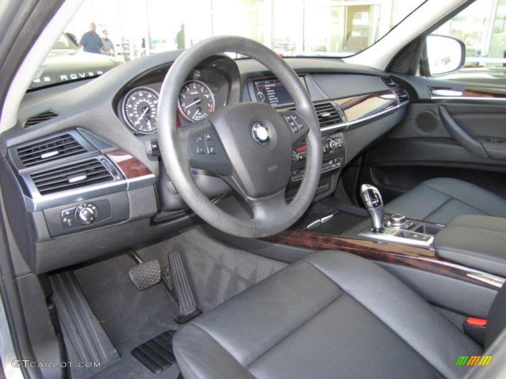 Black Interior 2011 BMW X5 xDrive 35i Photo #79456700