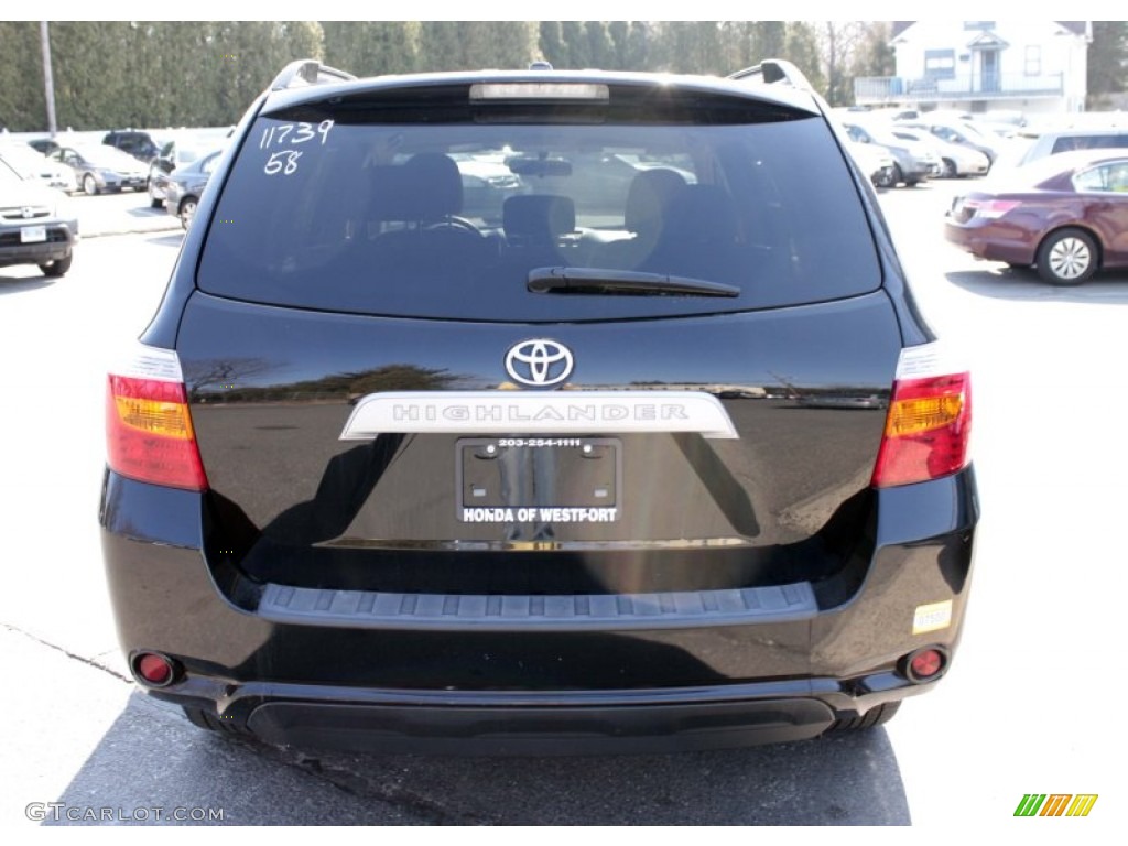 2010 Highlander V6 - Black / Sand Beige photo #7