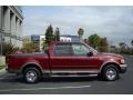 2003 Burgundy Red Metallic Ford F150 Lariat SuperCrew  photo #3