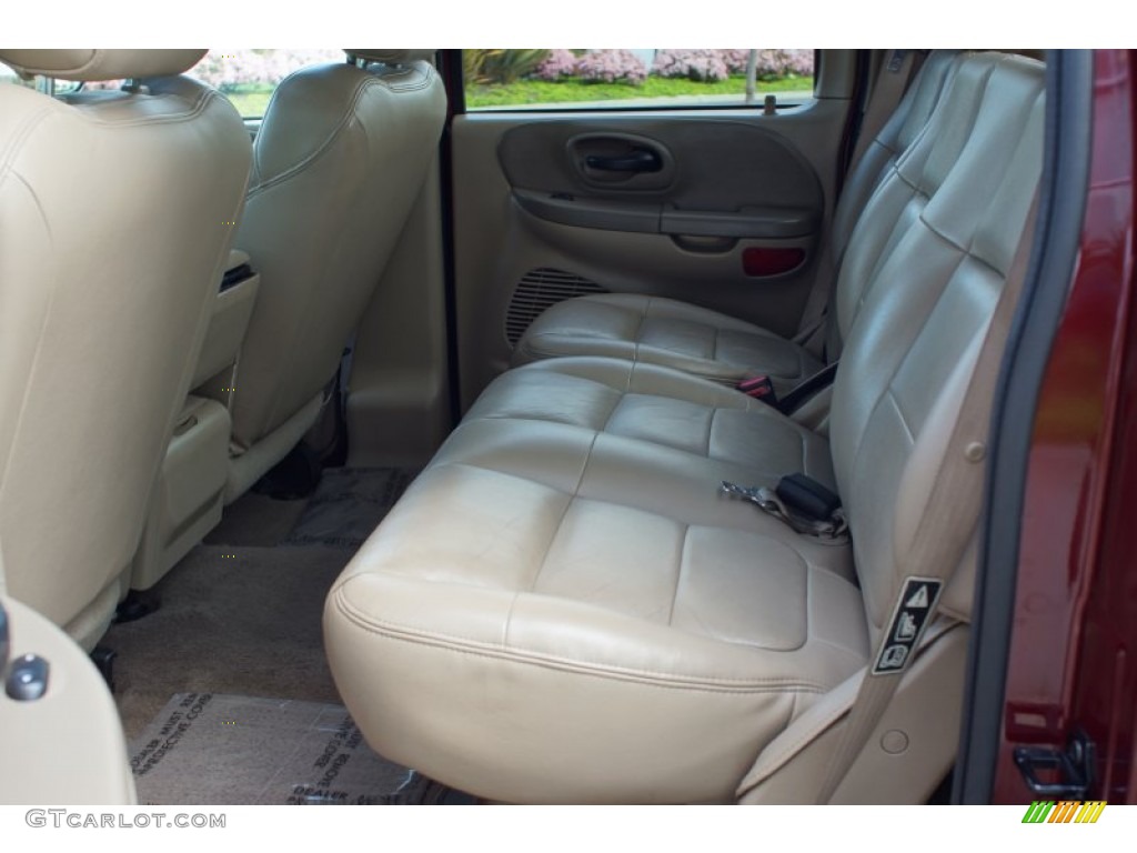 2003 F150 Lariat SuperCrew - Burgundy Red Metallic / Medium Parchment Beige photo #12