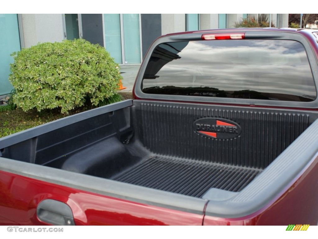 2003 F150 Lariat SuperCrew - Burgundy Red Metallic / Medium Parchment Beige photo #13