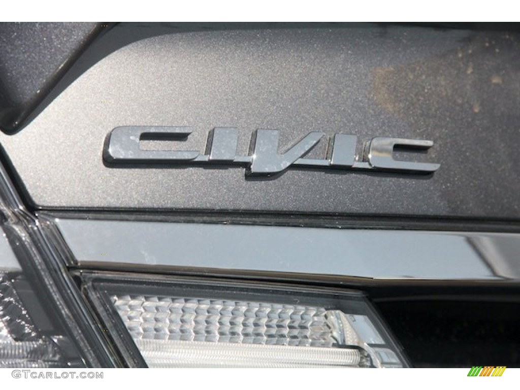 2013 Civic Hybrid-L Sedan - Polished Metal Metallic / Gray photo #3