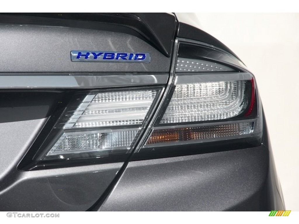 2013 Civic Hybrid-L Sedan - Polished Metal Metallic / Gray photo #5