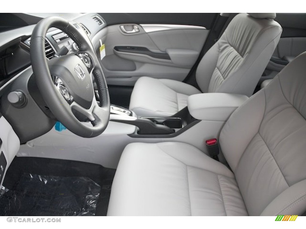 Gray Interior 2013 Honda Civic Hybrid-L Sedan Photo #79461403