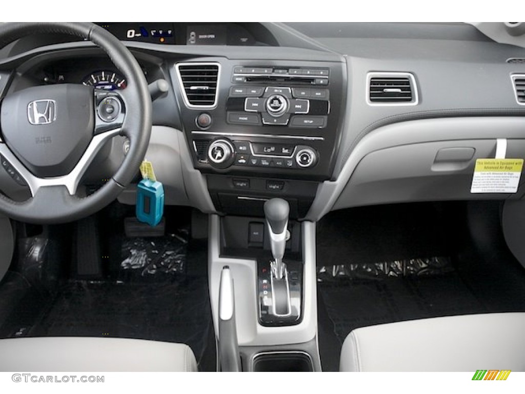2013 Honda Civic Hybrid-L Sedan Gray Dashboard Photo #79461427