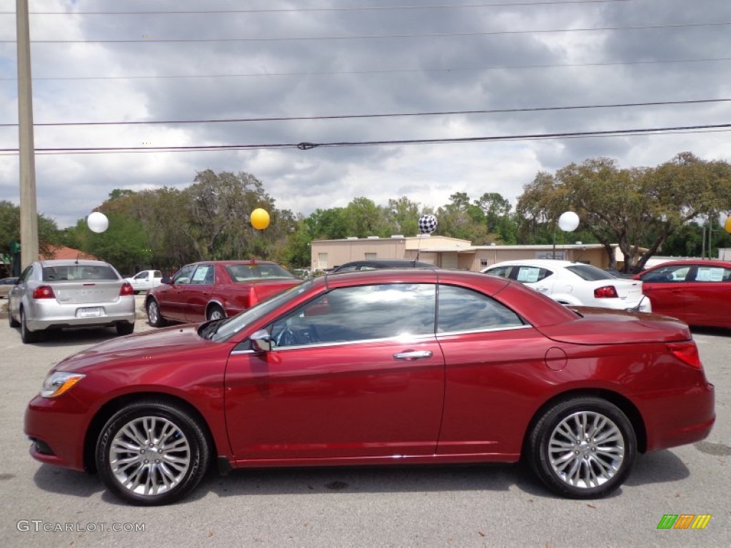 2013 200 Limited Convertible - Deep Cherry Red Crystal Pearl / Black/Light Frost Beige photo #2